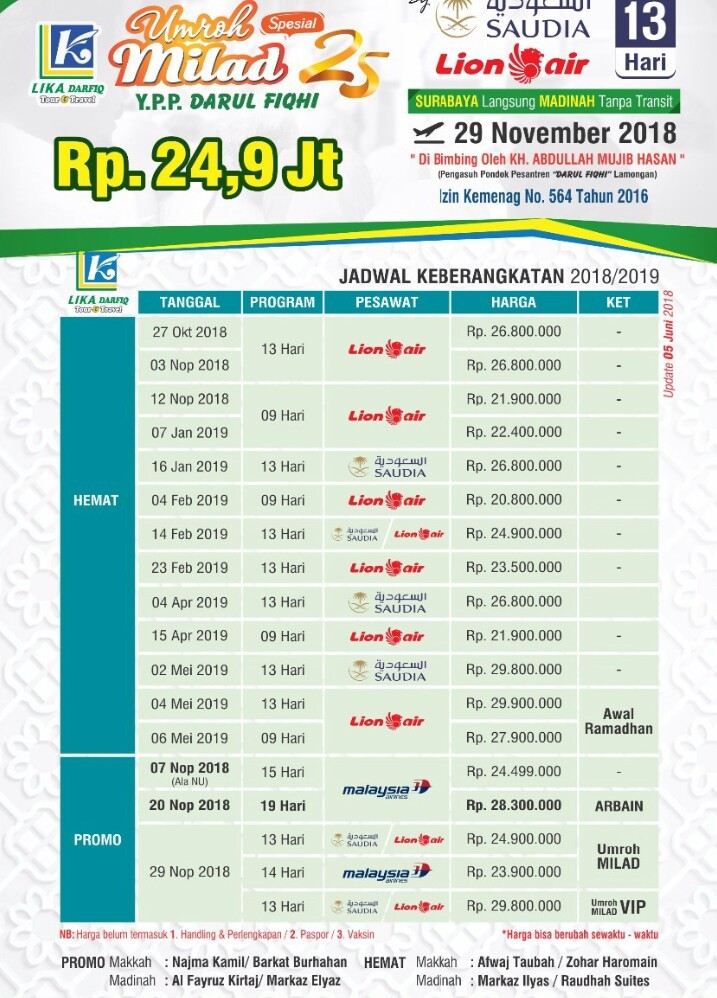 UMROH HEMAT DAN TERPERCAYA BERSAMA LINTAS DARFIQ GROUP